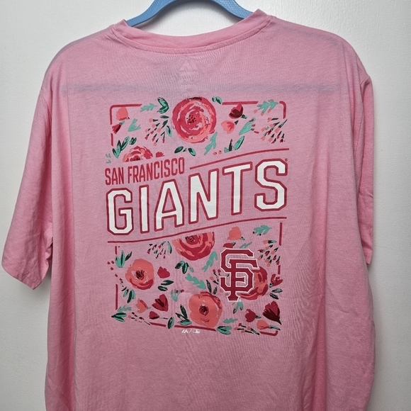 Pink San Francisco giants tshirt floral 2XL - Picture 8 of 11